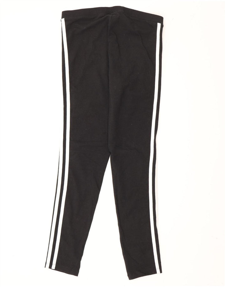 Adidas Womens Leggings UK 10 Small Black Cotton