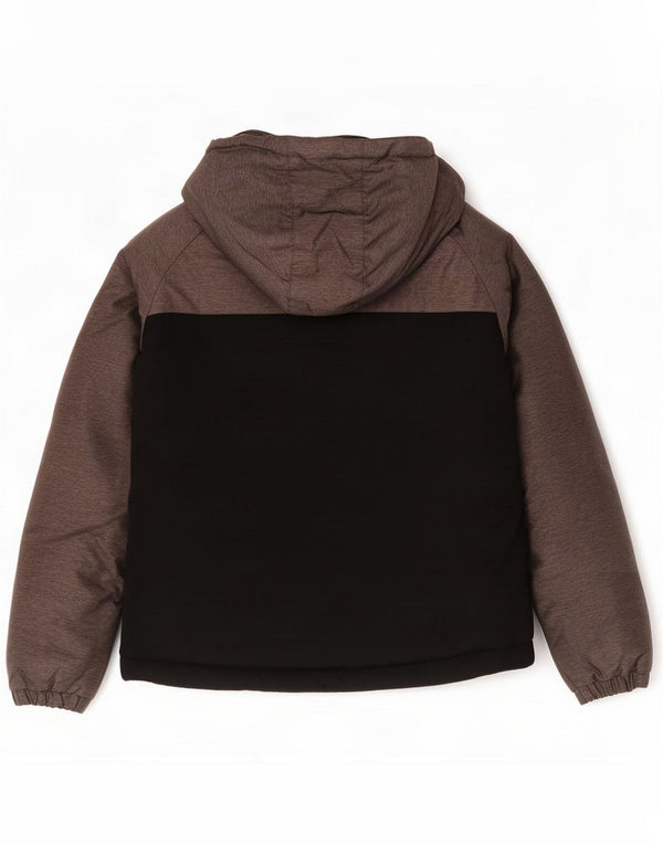 Kappa Boys Hooded Padded Jacket 11-12 Years Grey Colourblock Polyamide