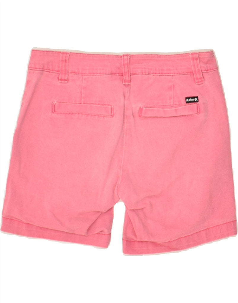 HURLEY Girls Chino Shorts 11-12 Years W26 Pink Cotton | Vintage Hurley | Thrift | Second-Hand Hurley | Used Clothing | Messina Hembry 