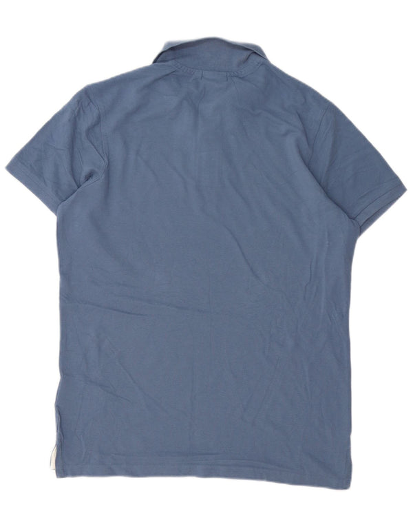 Diadora Mens Polo Shirt Large Blue Cotton