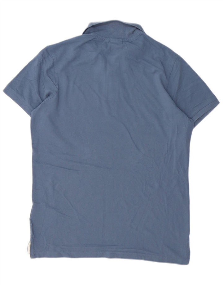 Diadora Mens Polo Shirt Large Blue Cotton