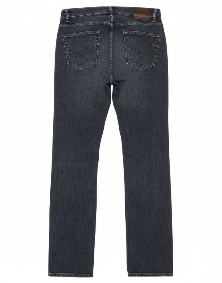 Trussardi Womens Straight Jeans W28 L35 Navy Blue Cotton