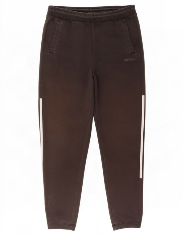 Adidas Boys Tracksuit Trousers Joggers 13-14 Years Black Cotton