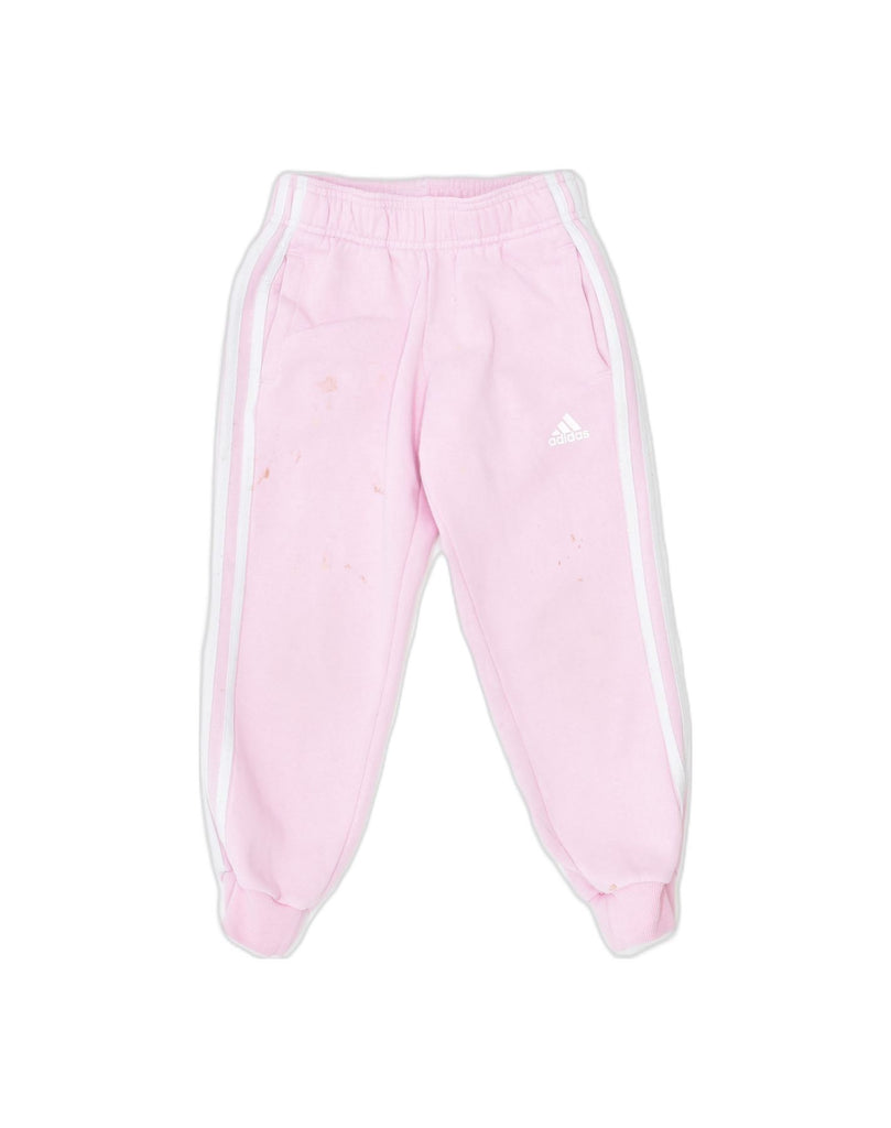 ADIDAS Girls Tracksuit Trousers Joggers 5-6 Years Pink Cotton | Vintage | Thrift | Second-Hand | Used Clothing | Messina Hembry 