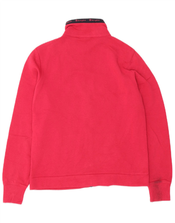 Champion Womens Tracksuit Top Jacket UK 10 Small Pink
