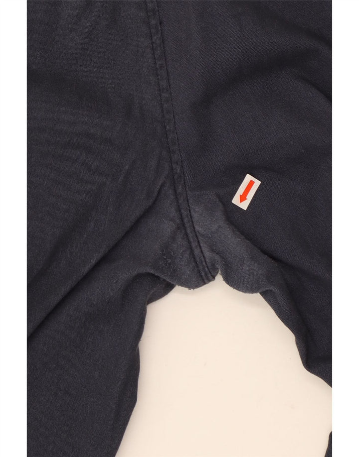 JACK & JONES Mens Slim Chino Trousers W32 L28 Navy Blue Cotton