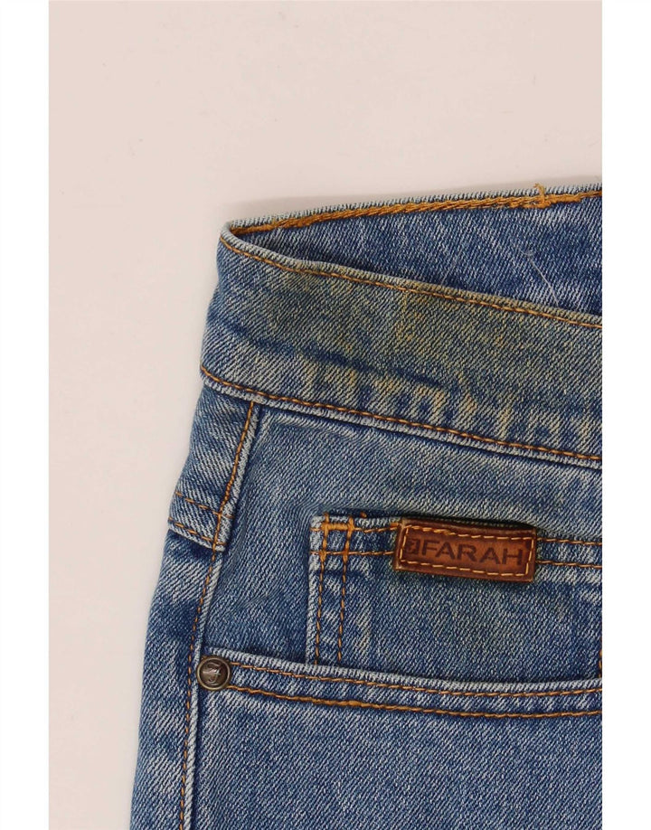 Farah Mens Straight Jeans W30 L32 Blue Cotton