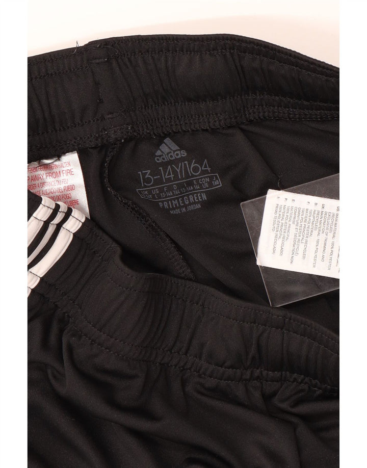 ADIDAS Boys Aeroready Sport Shorts 13-14 Years  Black Polyester Vintage Adidas and Second-Hand Adidas from Messina Hembry 