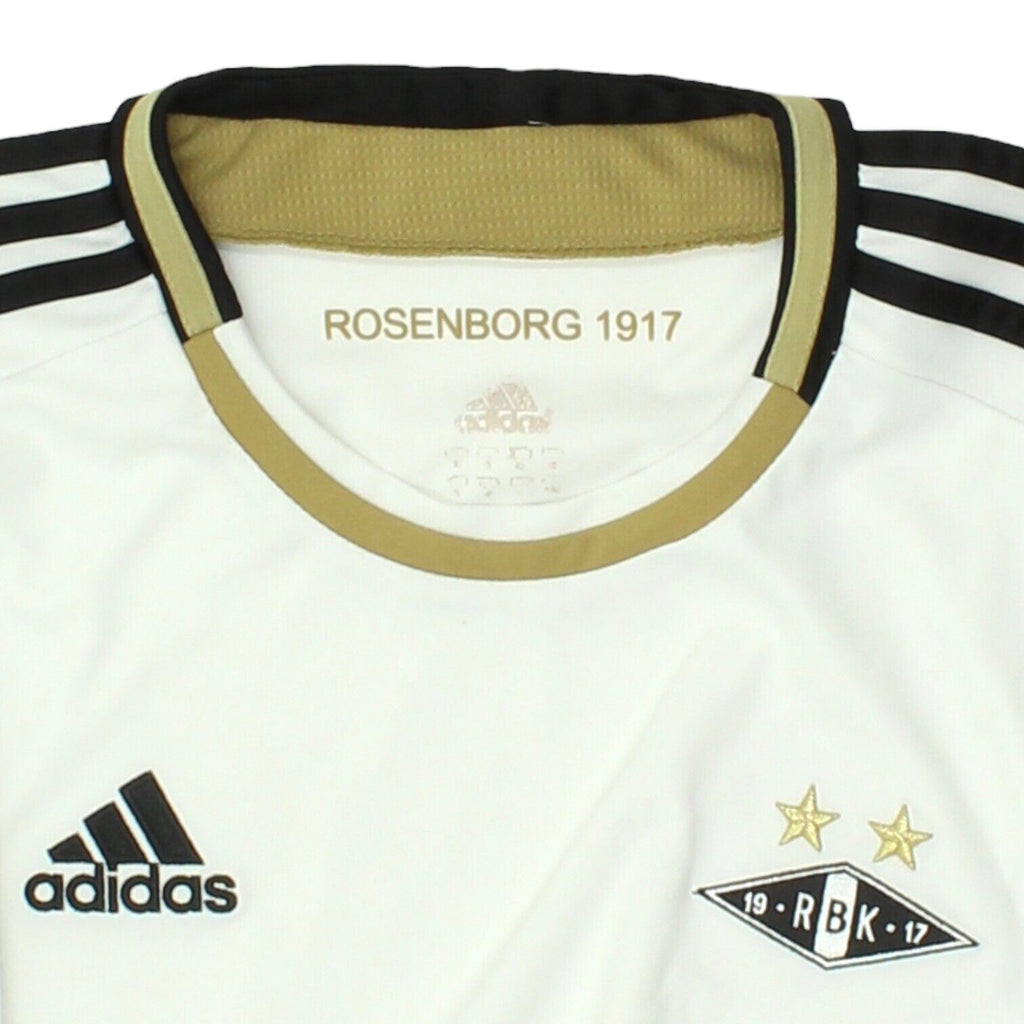 Rosenborg BK 2012-13 Adidas Mens White Home Shirt | Football Sportswear VTG | Vintage Messina Hembry | Thrift | Second-Hand Messina Hembry | Used Clothing | Messina Hembry 
