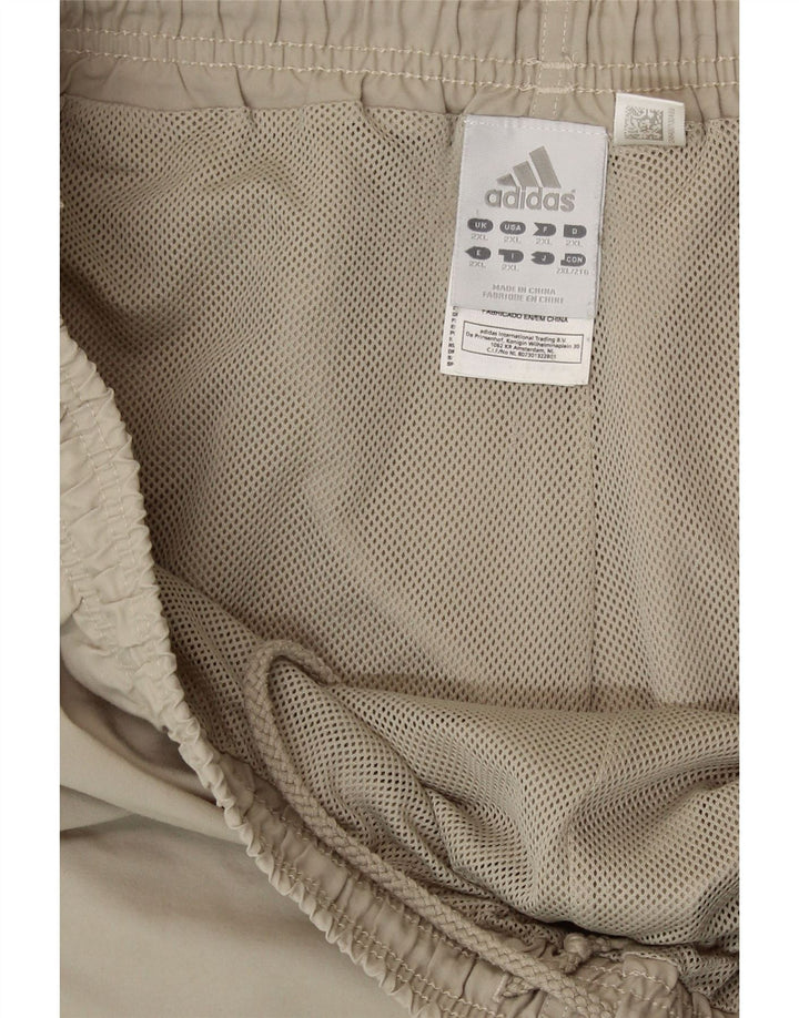 ADIDAS Mens Sport Shorts 2XL  Beige Polyester Vintage Adidas and Second-Hand Adidas from Messina Hembry 