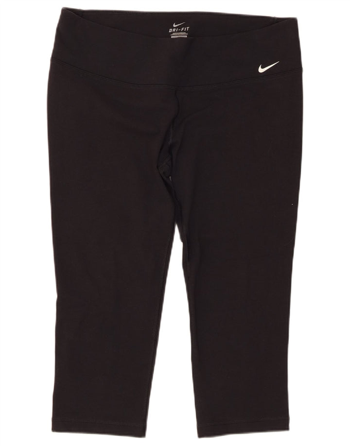 Nike Womens Dri Fit Capri Leggings UK 18 XL Black