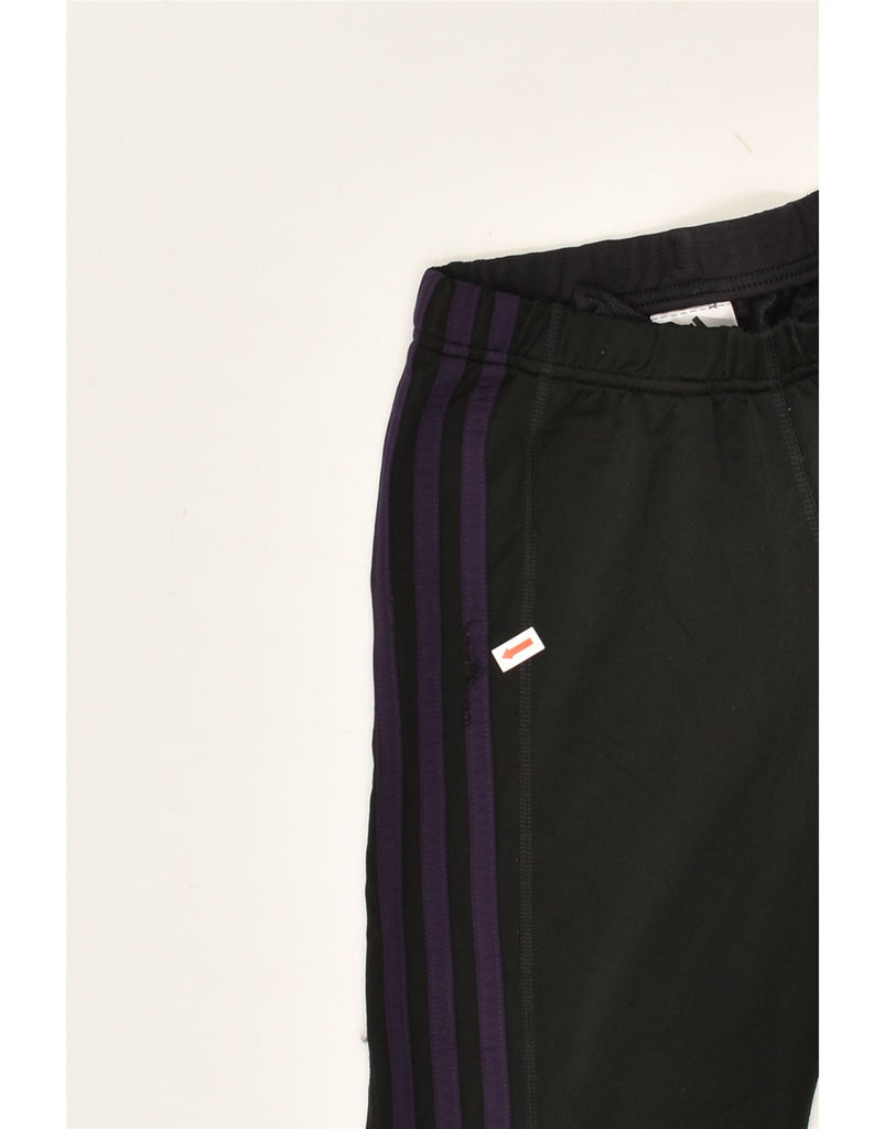 ADIDAS Womens Tracksuit Trousers UK 10 Small Black Polyester | Vintage Adidas | Thrift | Second-Hand Adidas | Used Clothing | Messina Hembry 