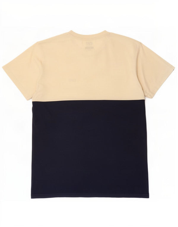Vans Mens Classic Fit T-Shirt Top Medium White Colourblock Cotton