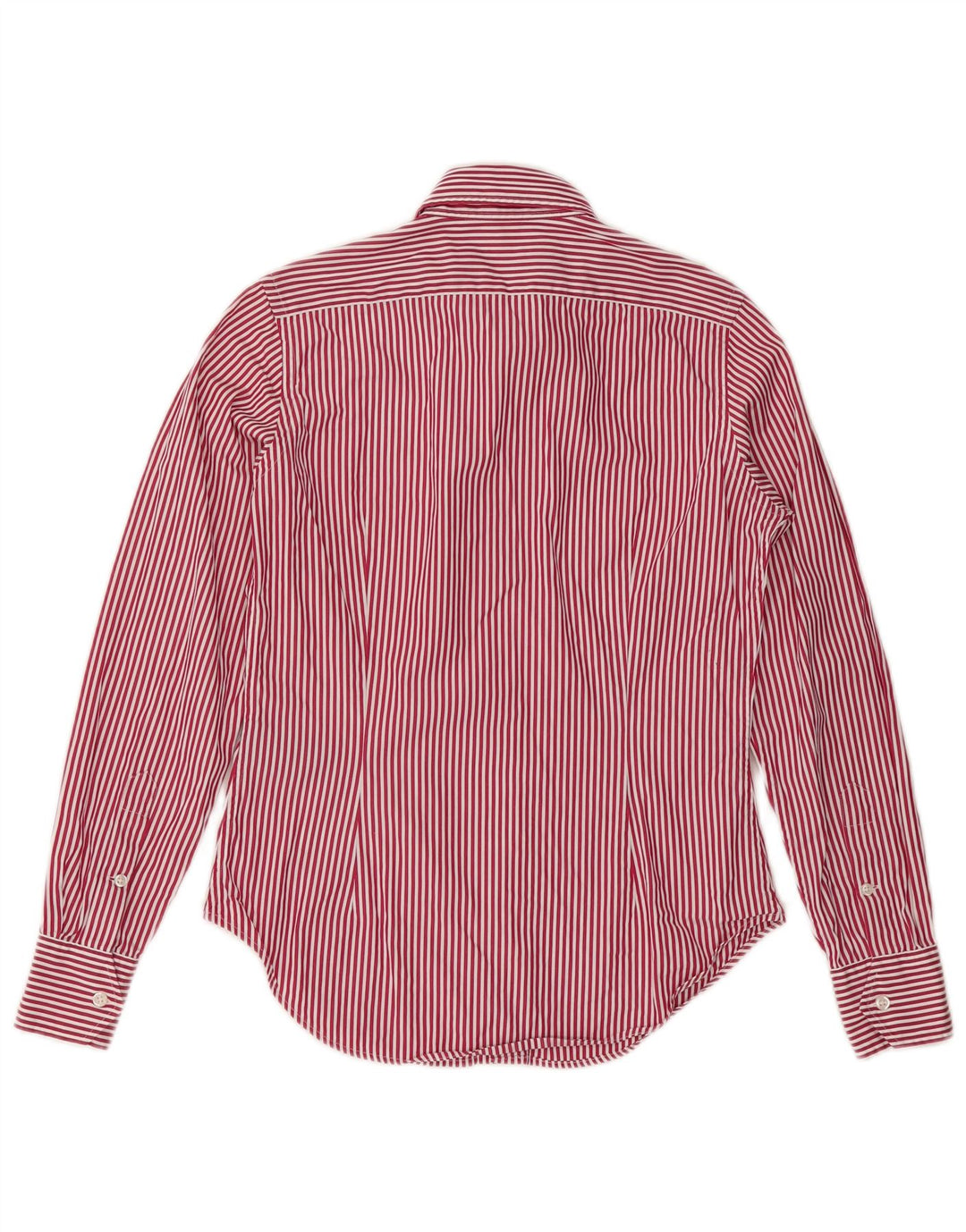 RALPH LAUREN Womens Shirt US 4 Small Red Striped Cotton