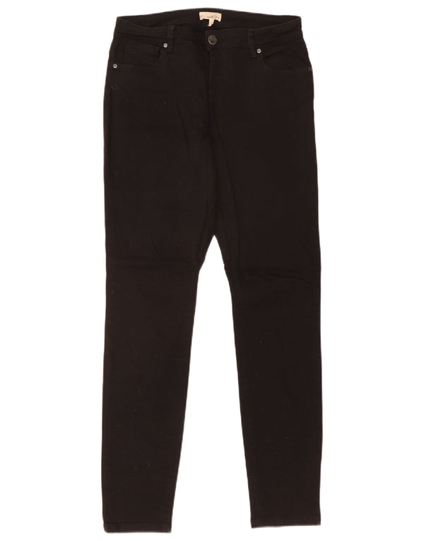PHASE EIGHT Womens Skinny Jeans UK 12 Medium W30 L30 Black Cotton