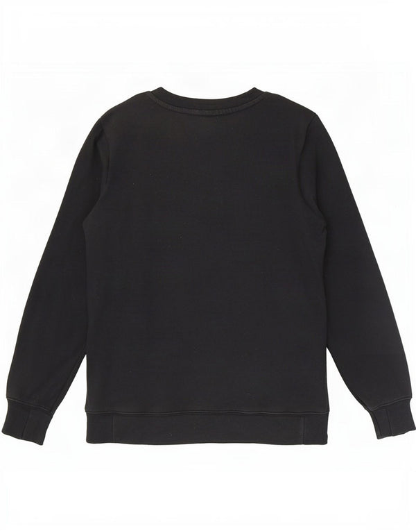 Nike Girls Graphic Sweatshirt Jumper 13-14 Years XL Black Cotton