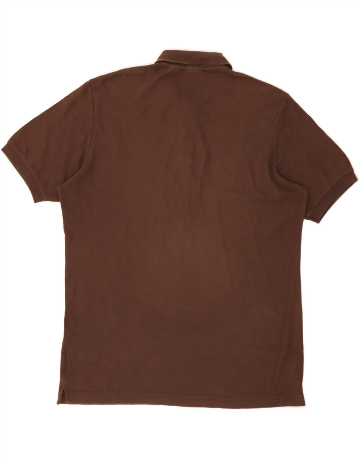 FILA Mens Loose Fit Polo Shirt Medium Brown Cotton Vintage Fila and Second-Hand Fila from Messina Hembry 