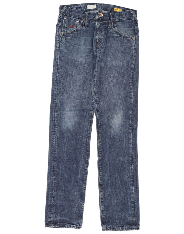 Energe Womens Liam Straight Jeans W31 L36 Blue Cotton