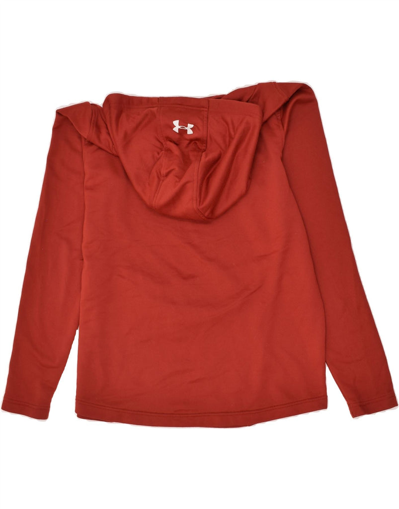 UNDER ARMOUR Mens Graphic Hoodie Jumper Large Red Polyester | Vintage Under Armour | Thrift | Second-Hand Under Armour | Used Clothing | Messina Hembry 