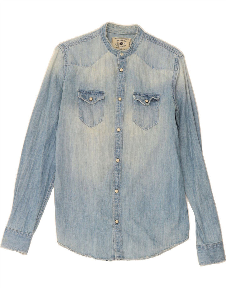 ZARA Mens Denim Shirt Small Blue Cotton Vintage Zara and Second-Hand Zara from Messina Hembry 