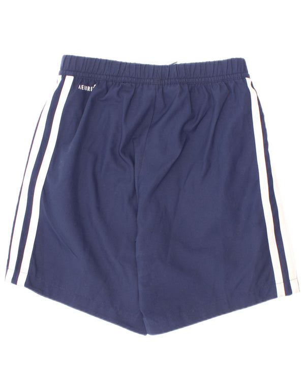 Adidas Boys Aeroready Sport Shorts 5-6 Years Navy Blue Polyester