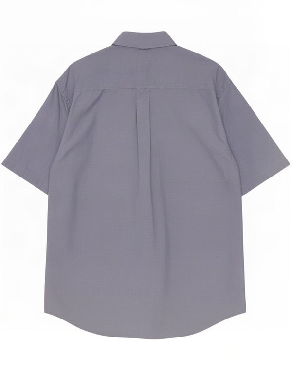 Timberland Mens Short Sleeve Shirt Small Blue Cotton Classic