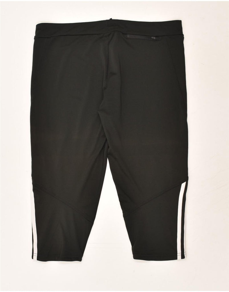 ADIDAS Womens Clima 365 Capri Leggings UK 18 XL Black Polyester | Vintage Adidas | Thrift | Second-Hand Adidas | Used Clothing | Messina Hembry 
