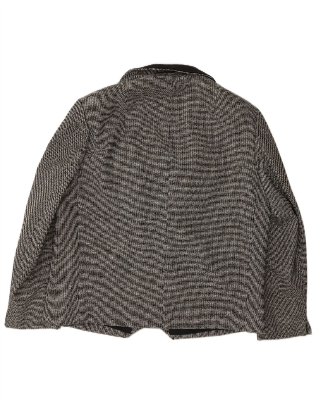 Erle ZF Womens Double Breasted Blazer Jacket UK 16 Large Grey Houndstooth