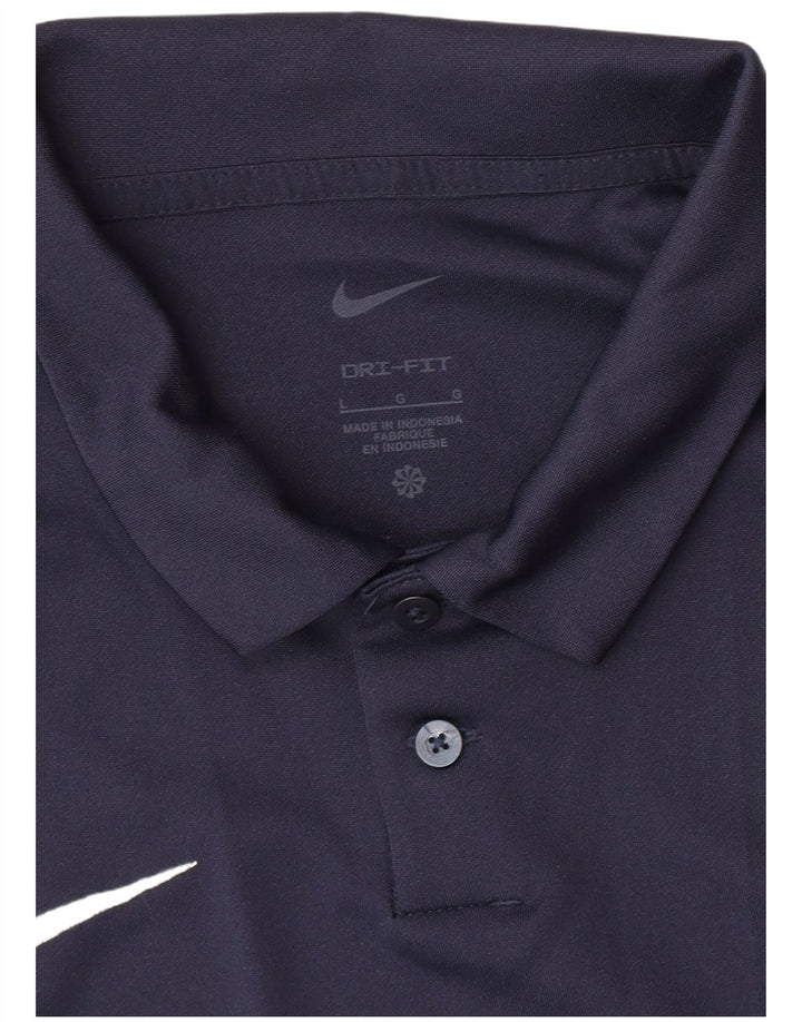 Nike Mens Dri Fit Polo Shirt Large Navy Blue