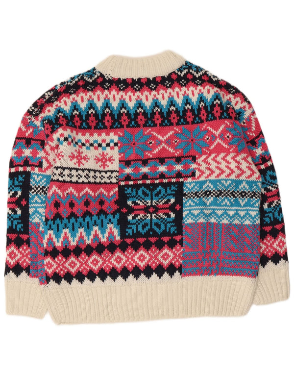 Piombo Womens Turtle Neck Jumper Sweater UK 16 Large Multicoloured