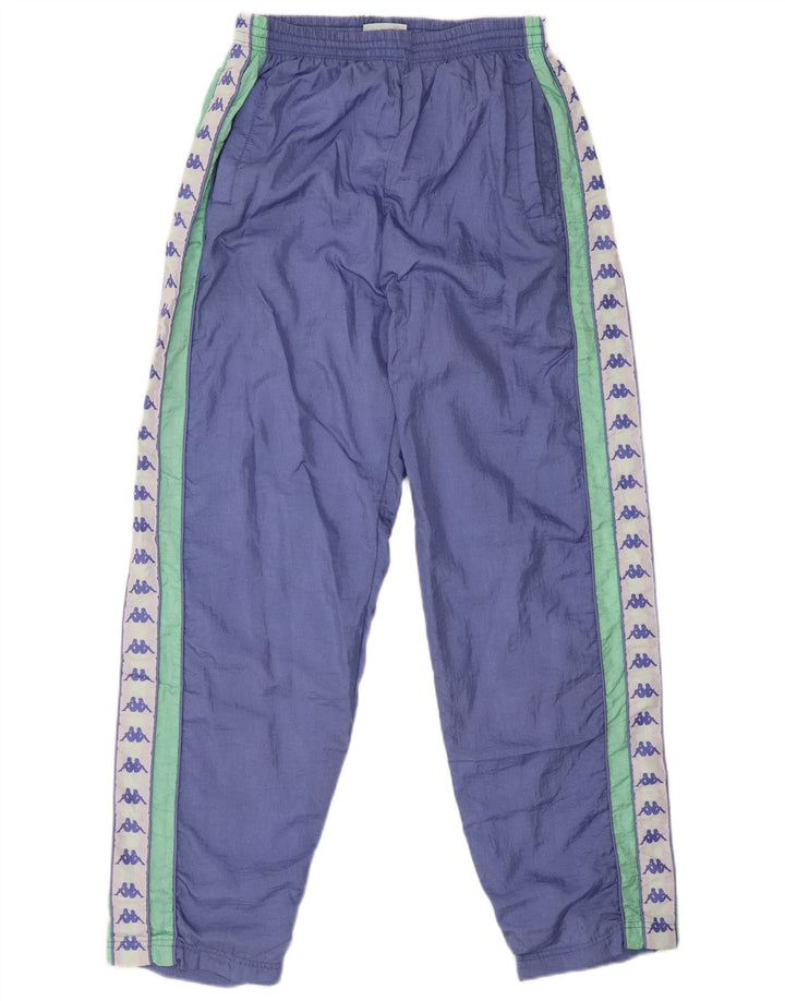 Kappa Mens Graphic Tracksuit Trousers XL  Purple Colourblock Polyamide