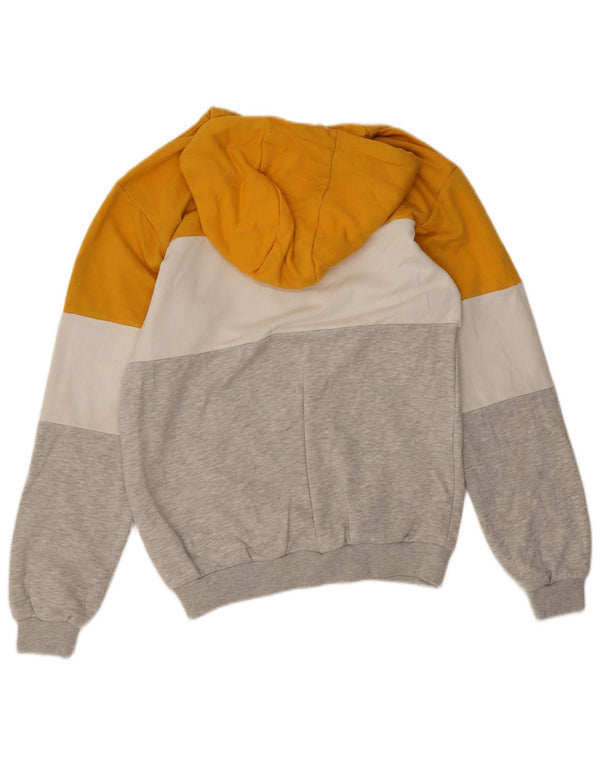 Fila Mens Graphic Hoodie Jumper XS Multicoloured Colourblock Cotton