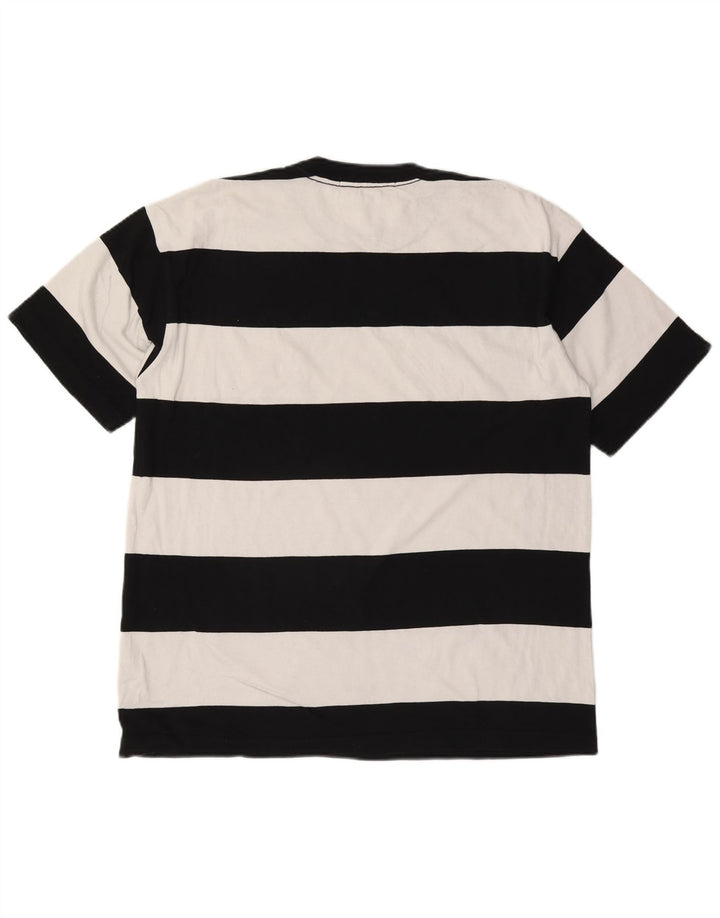 CALVIN KLEIN JEANS Mens T-Shirt Top Small Black Striped