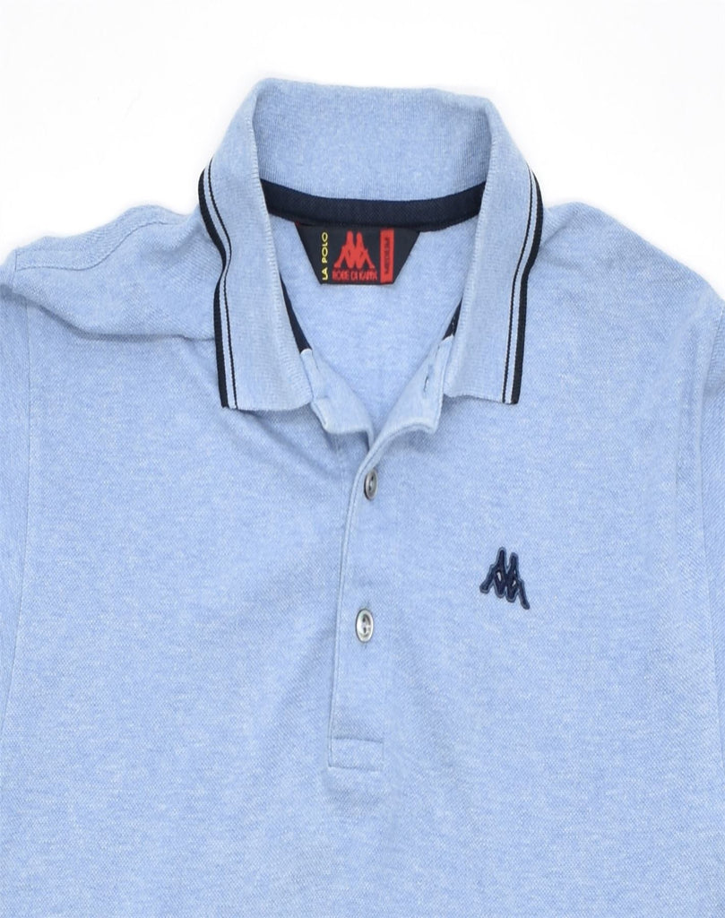 KAPPA Mens Oversized Polo Shirt Medium Blue Cotton | Vintage | Thrift | Second-Hand | Used Clothing | Messina Hembry 