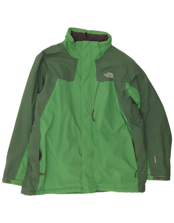 The North Face Mens Windbreaker Jacket UK 42 XL Green Colourblock Nylon