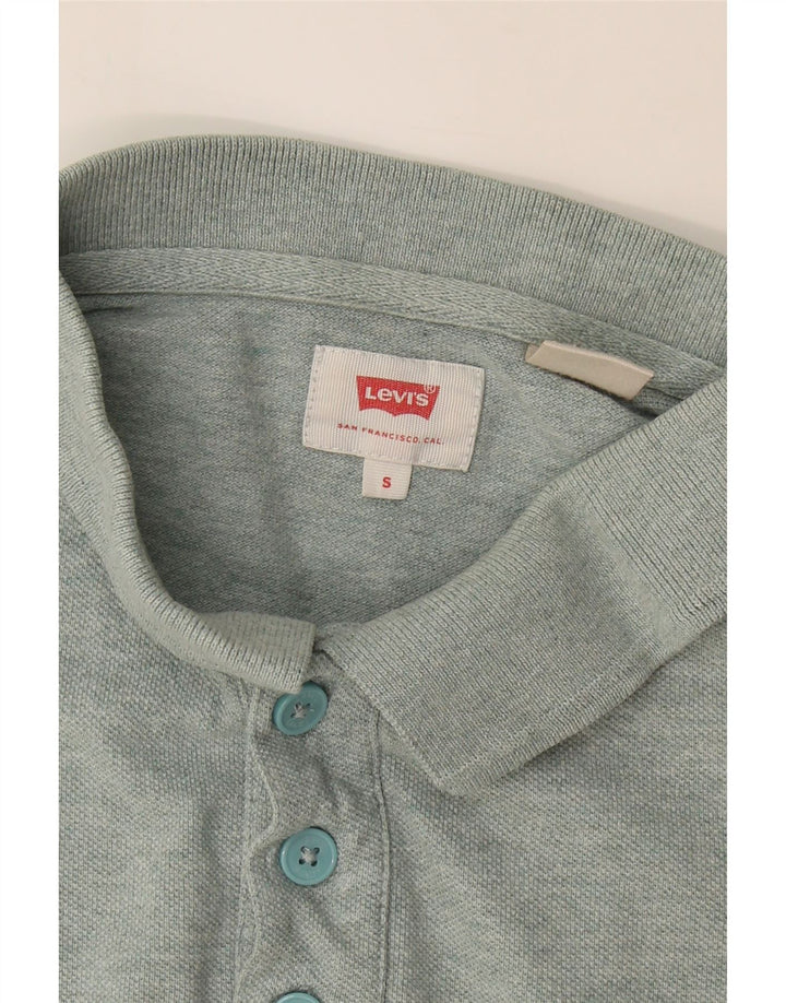 LEVI'S Mens Polo Shirt Small Green Cotton Vintage Levi's and Second-Hand Levi's from Messina Hembry 