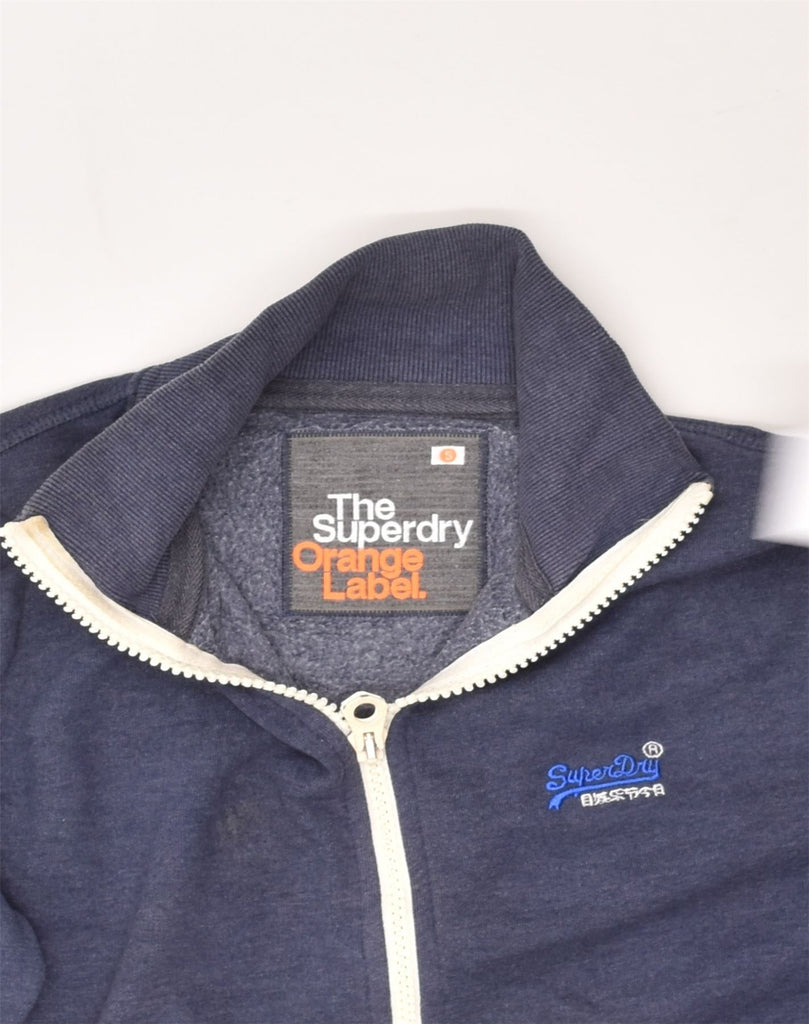 SUPERDRY Mens Tracksuit Top Jacket Small Navy Blue Cotton | Vintage Superdry | Thrift | Second-Hand Superdry | Used Clothing | Messina Hembry 