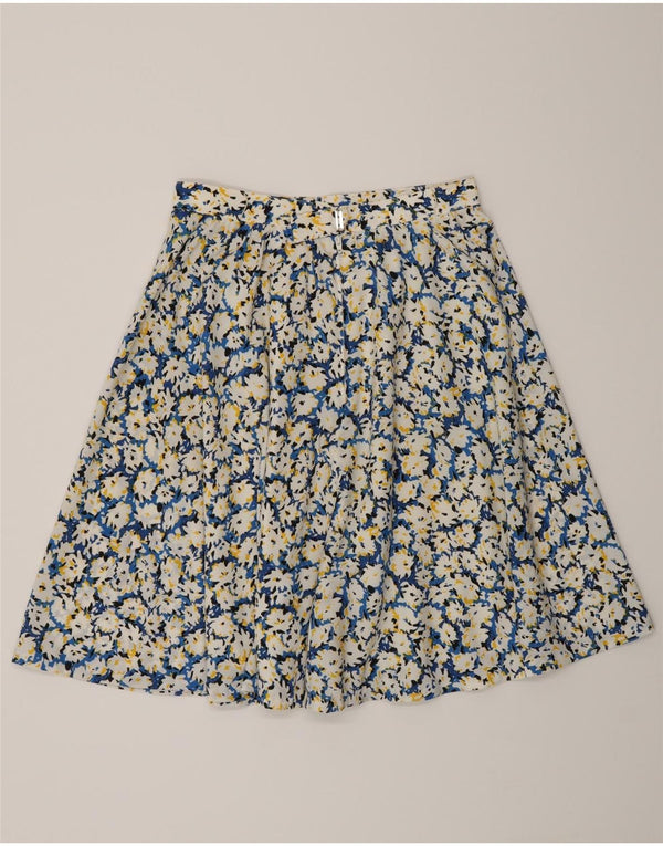 Vintage Womens A-Line Skirt W26 Small Multicoloured Floral