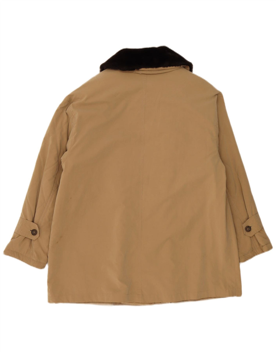 Vintage Womens Oversized Utility Jacket uk 18 XL Beige Polyester