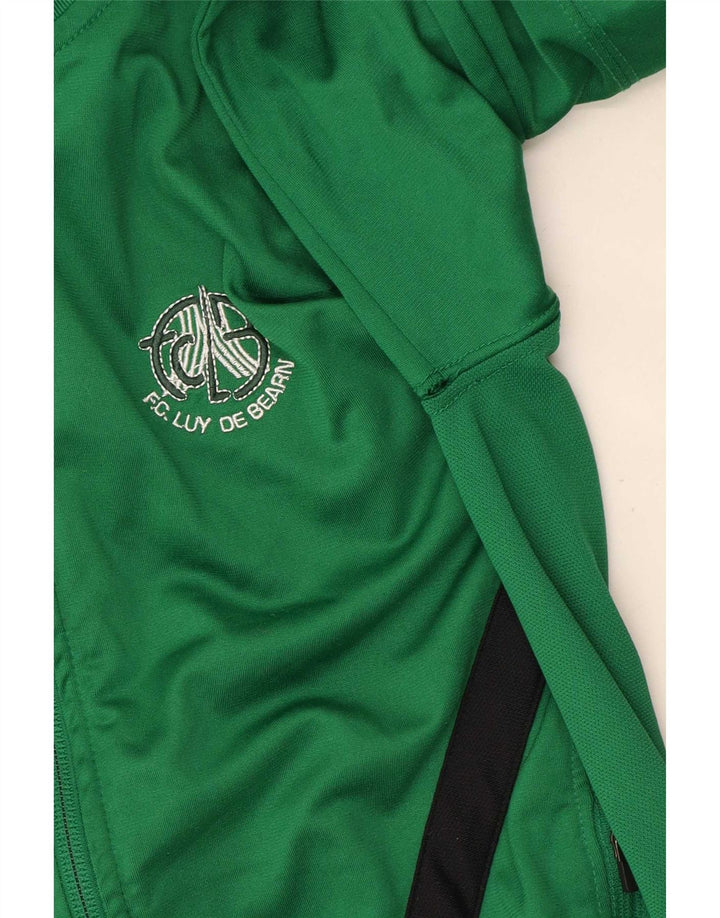Nike Boys Dri Fit Tracksuit Top Jacket 10-11 Years Medium Green Colourblock