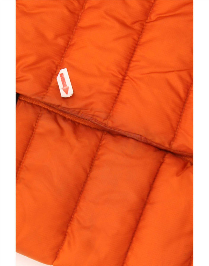 North Sails Mens Hooded Padded Jacket UK 40 Large Orange Polyester