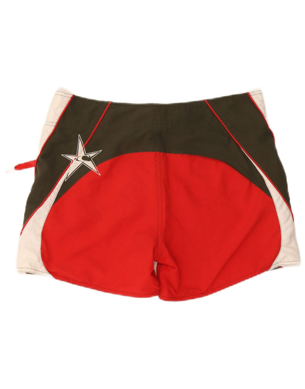 O'NEILL Mens Graphic Swimming Shorts Medium  White Colourblock Polyester