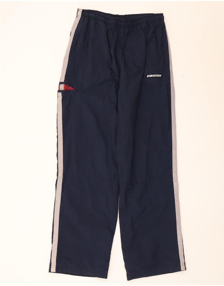 Reebok Mens Cargo Tracksuit Trousers Medium Navy Blue Colourblock