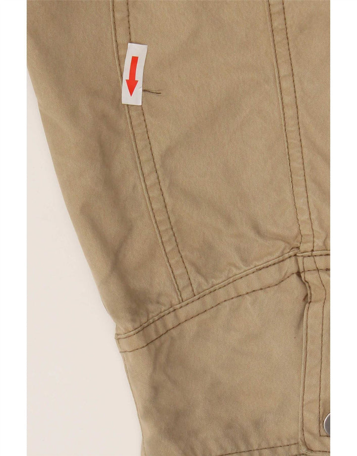 Braddock Mens Utility Jacket UK 40 Large Beige Cotton