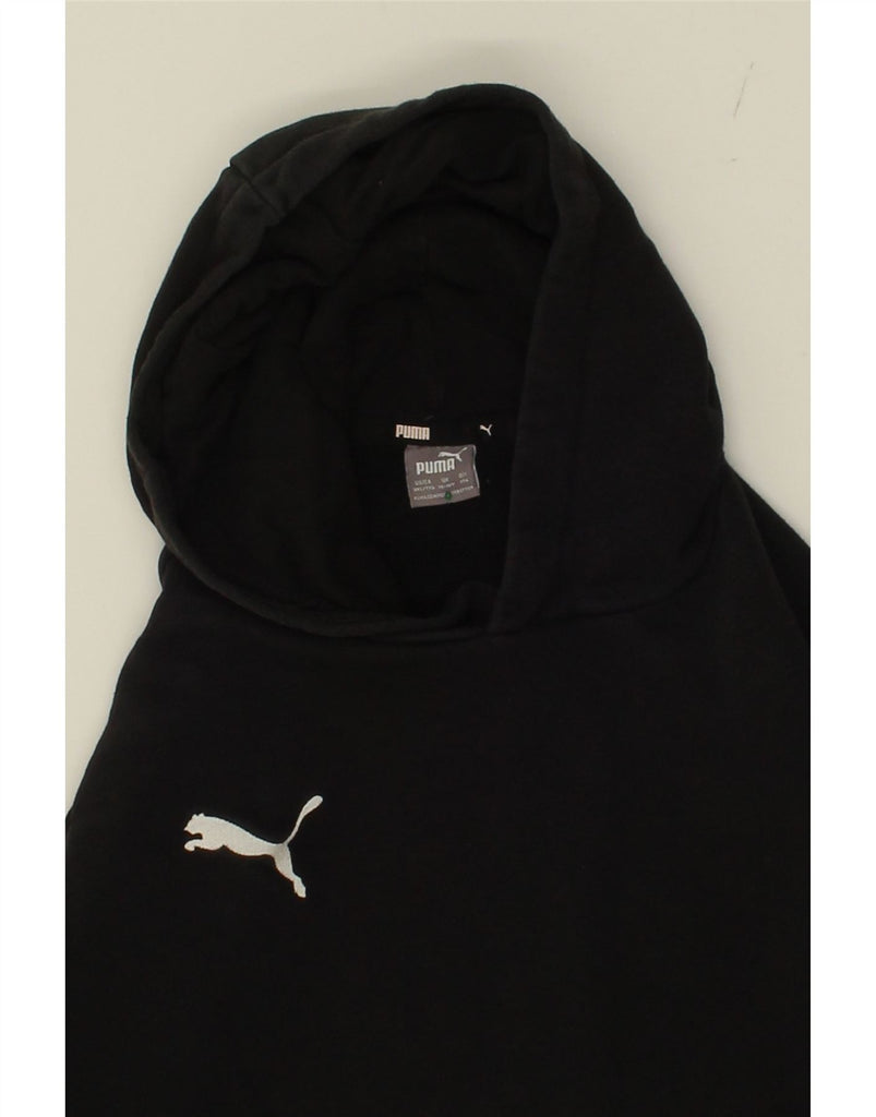 PUMA Boys Hoodie Jumper 15-16 Years Black Vintage Puma and Second-Hand Puma from Messina Hembry 