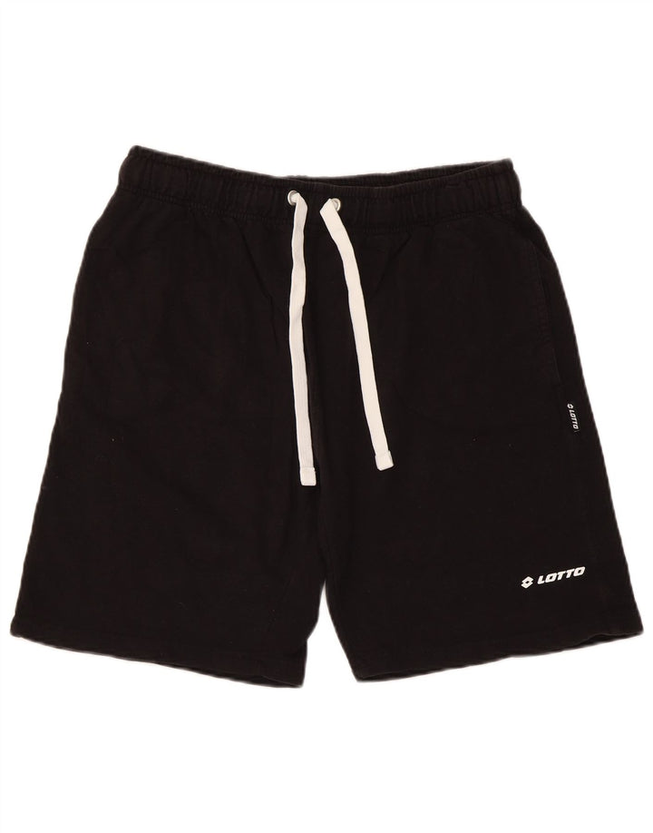 Lotto Mens Sport Shorts Large Black Cotton