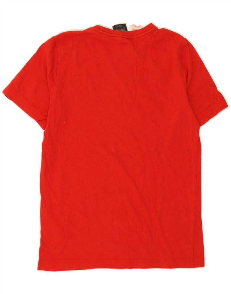 ADIDAS Boys Graphic T-Shirt Top 11-12 Years Red Cotton Vintage Adidas and Second-Hand Adidas from Messina Hembry 