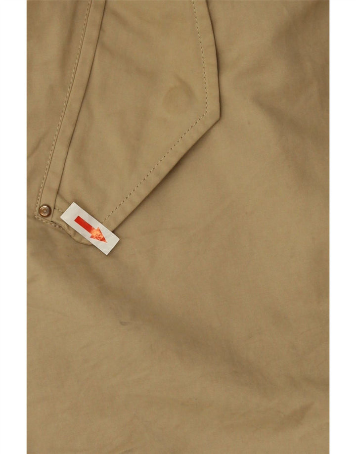 Zara Womens Hooded Parka Jacket UK 16 Large Beige