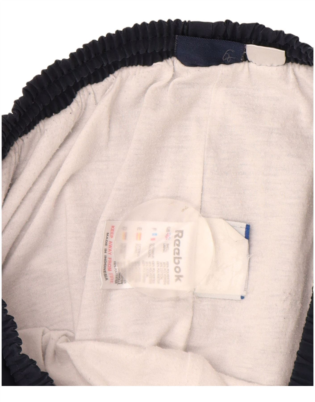 Reebok Womens Tracksuit Trousers Joggers UK 12 Medium Navy Blue Polyester