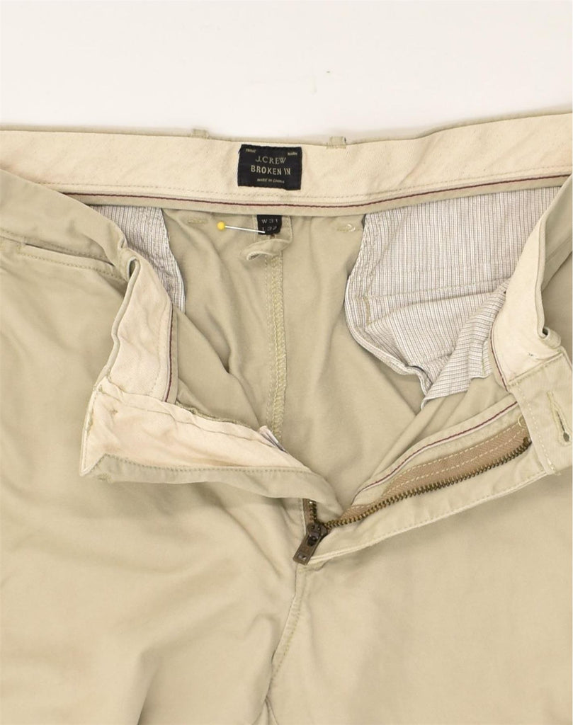 J. CREW Mens Broken In Slim Chino Trousers W31 L32  Beige Cotton | Vintage J. Crew | Thrift | Second-Hand J. Crew | Used Clothing | Messina Hembry 